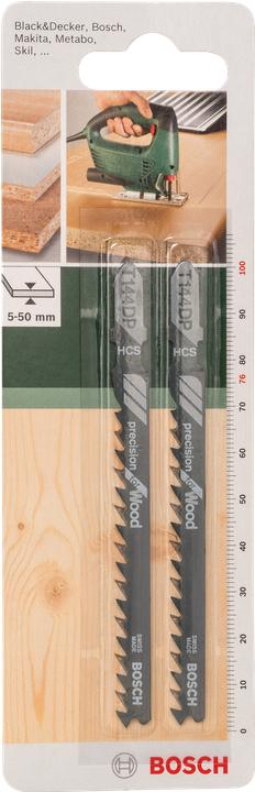 Produktbild Bosch Zubehör Stichsägeblatt HCS, T 144 DP Precision for Wood