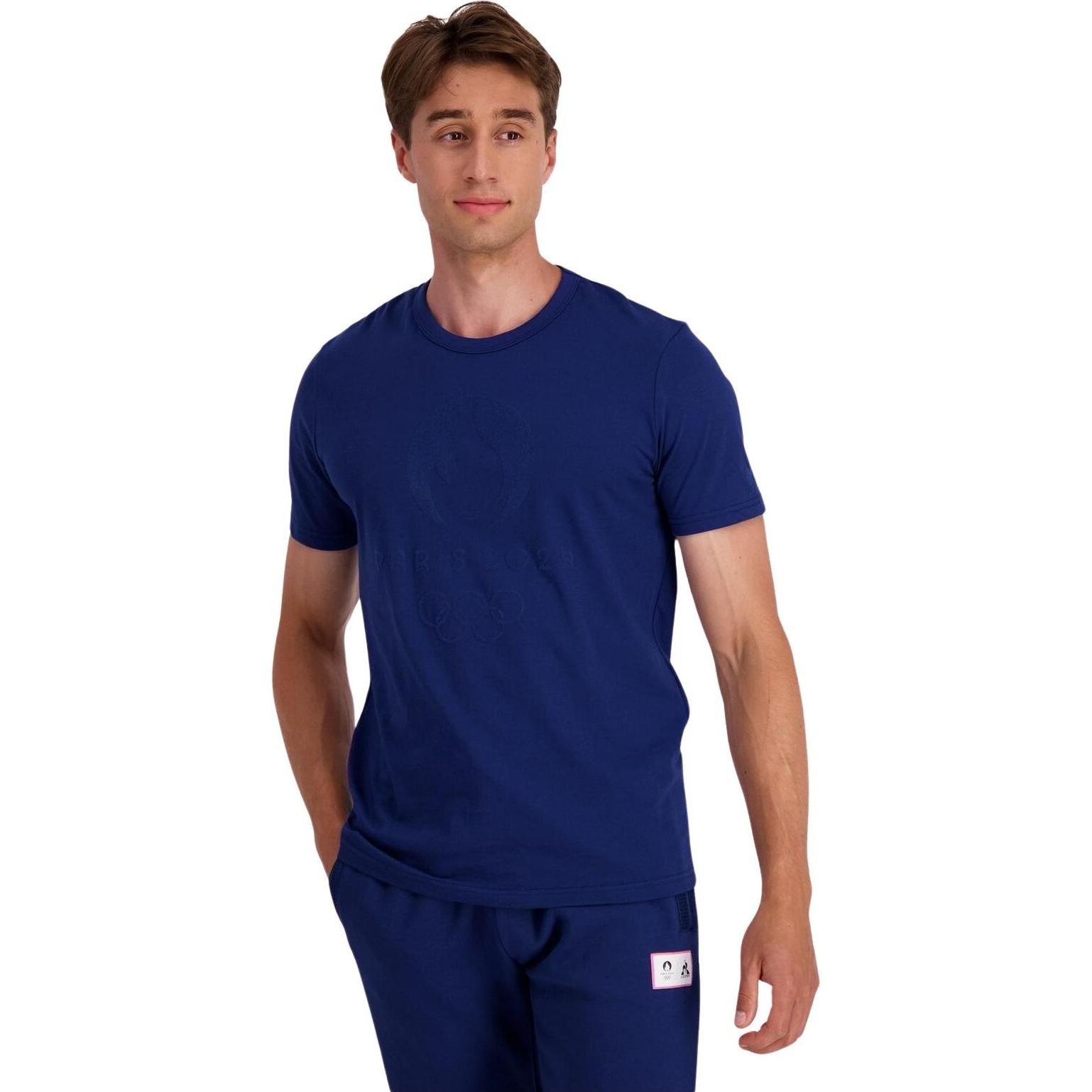 Le Coq Sportif, Herren, Shirt, t-shirt graphic paris 2024 n°1, Blau, (M)