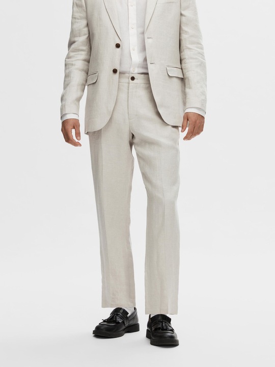 Produktbild Selected Homme Regular Fit Leinen Anzughose (56)