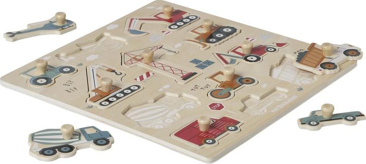 Vertbaudet Puzzle à assembler bébé avec chantier bois FSC