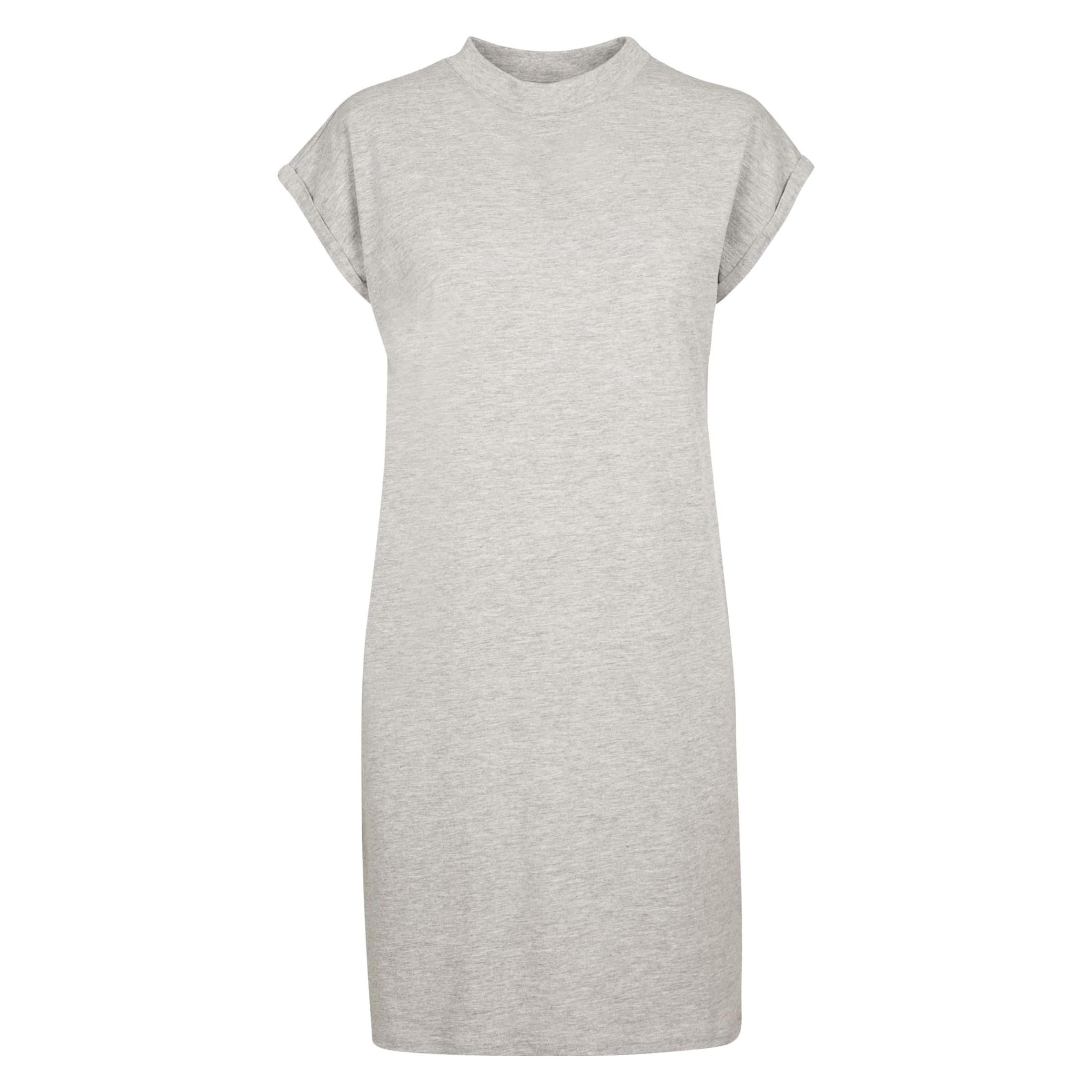Build Your Brand, Damen, Kleider, Ladies' Turtle Extended Shoulder Dress, Grau, (Xs)