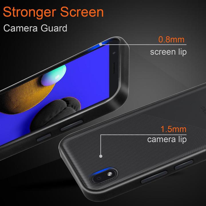 Productafbeelding Cadorabo Hybride matte hoes (Samsung Galaxy A01 Kern)