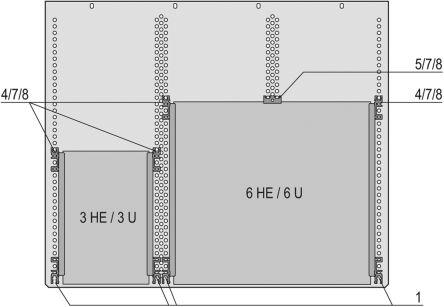 Produktbild Schroff Ausbausatz 1HE f.Karte 3/6HE Isol.Bef.