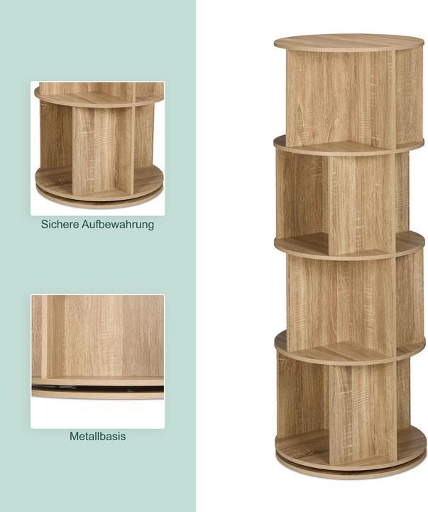 Produktbild Relaxdays Bücherregal (50 x 50 x 137 cm)