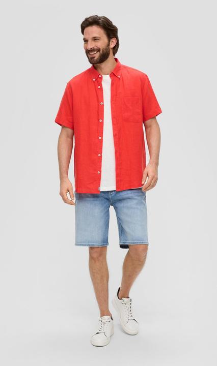 Immagine prodotto s.Oliver Hemd Kurzarmhemd aus Leinen (S)