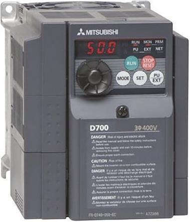 Actual product image Mitsubishi D740SC Inverter Drive 0.4kW 1.2A 3Ph