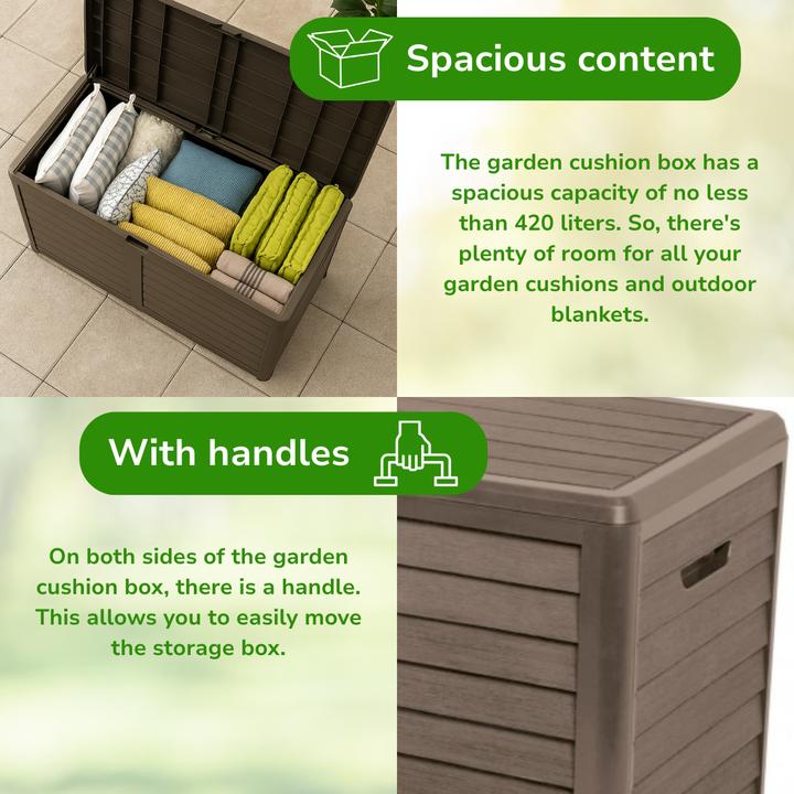 Actual product image Eddy Cushion box 420l taupe