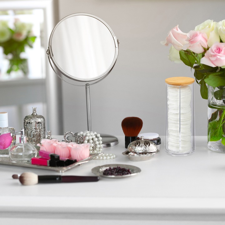 Image du produit Relaxdays Distributeur rond coton démaquillant 2