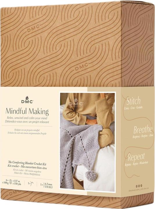 Actual product image DMC Crochet set Mindful Making cosy blanket
