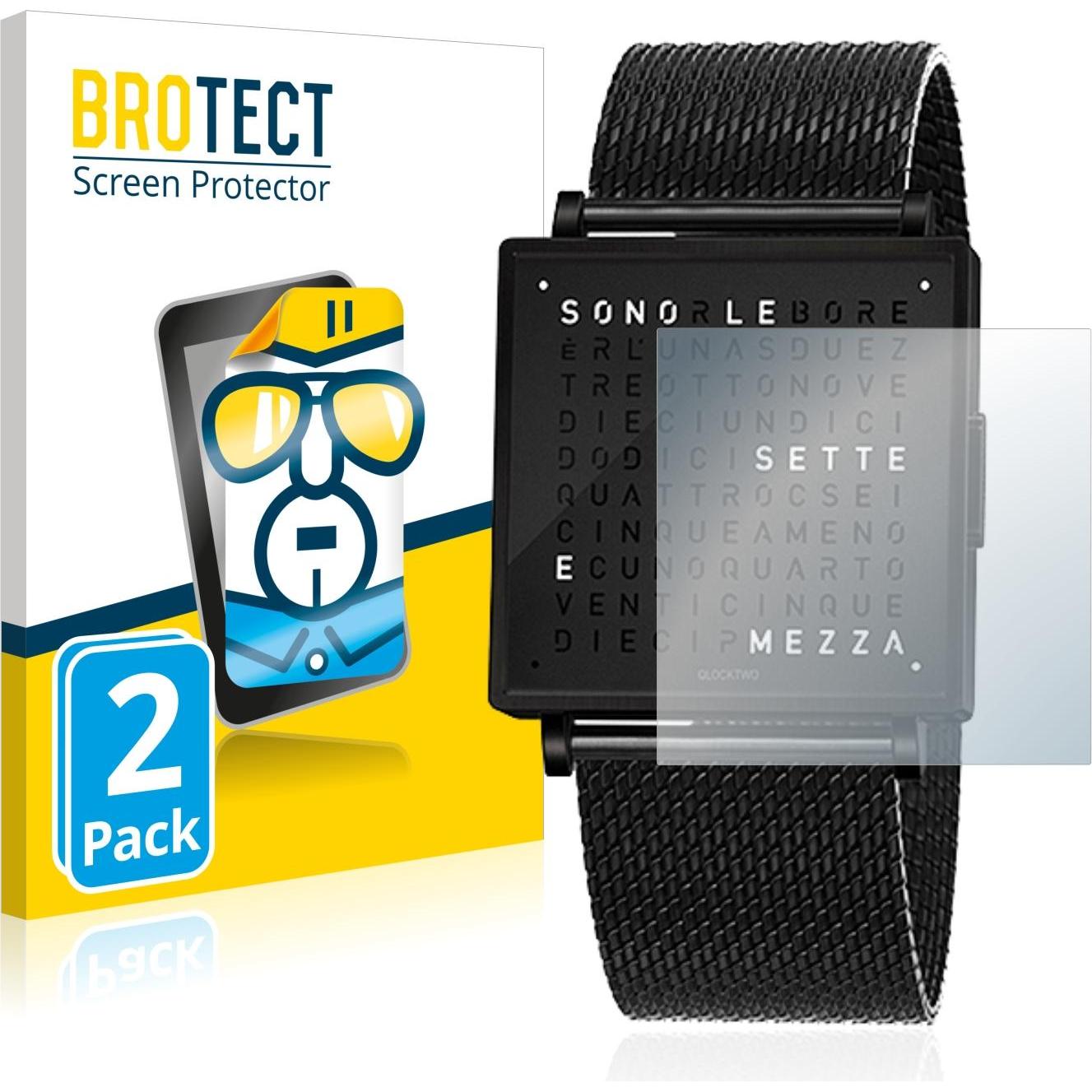 BROTECT Schutzfolie Displayschutz Klar, Smartwatch Schutzfolie, Transparent
