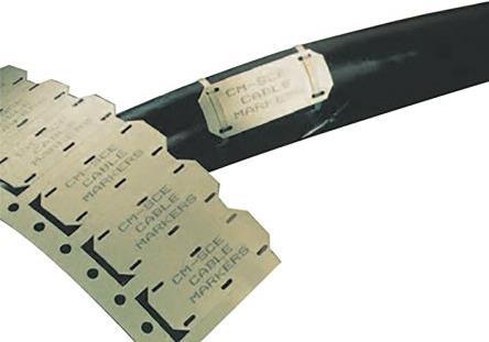 Actual product image TE Connectivity Heatshrink Marker CM-SCE-TP-1/4-4H-9 (166 mm, 250 pcs.)