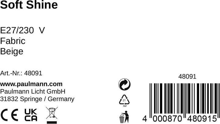 Image du produit Pauleen Soft Shine (E27)