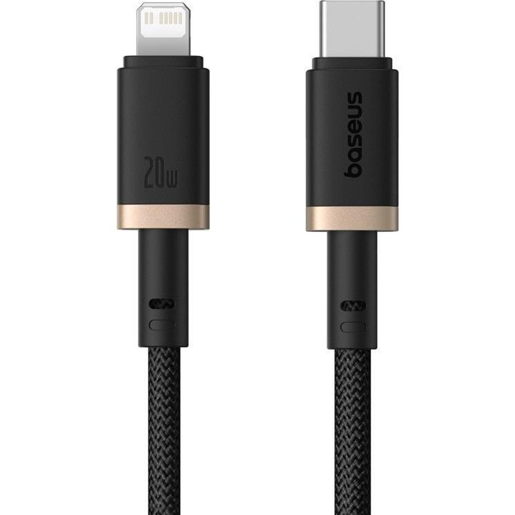 Thumbnail - Baseus Dura Typ-C-Schnellladekabel für iP 20 W 1 m Schwarz Gold (1 m), USB Kabel