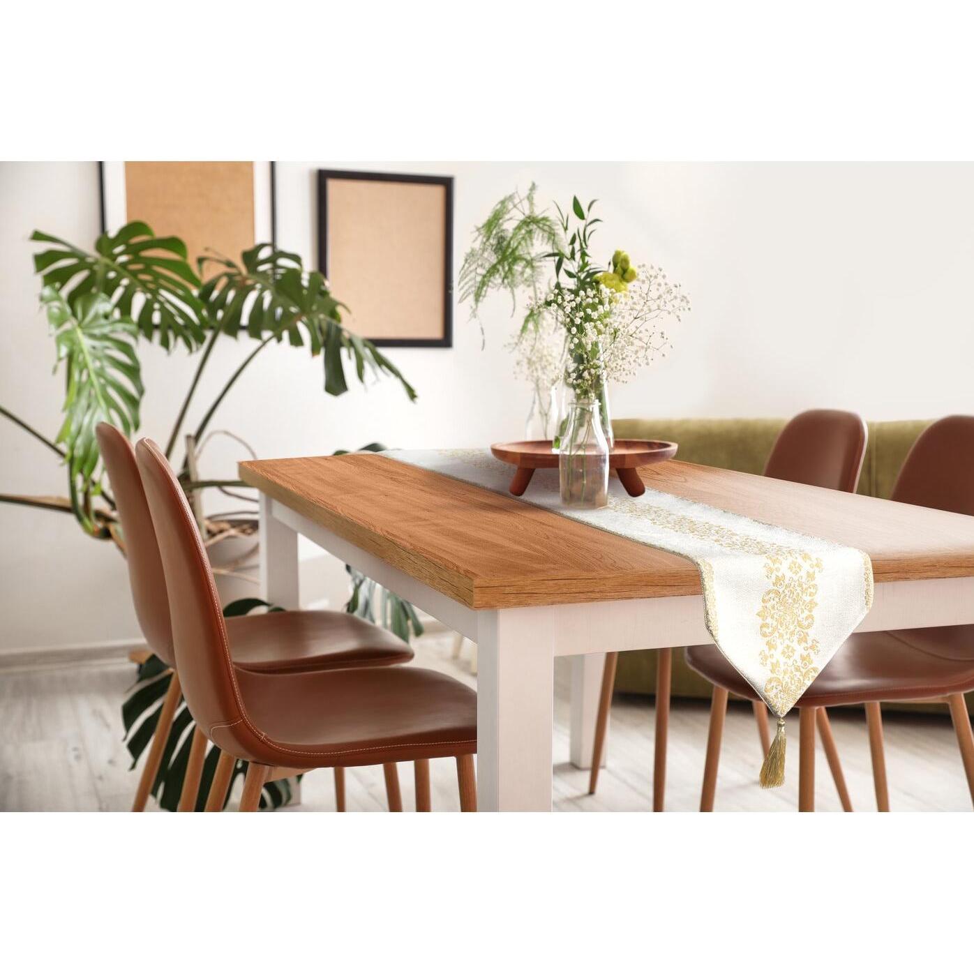 Thumbnail - Eurofirany, Tischdecke, MAJORKA-Tischset mit glänzendem Ornamentmuster, 32 x 52 cm (32 x 52 cm)