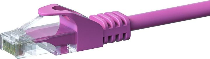 Actual product image Dsit CAT5e network cable, U/UTP, 2 metres, pink, 100% copper (U/UTP, CAT5e, 2 m)
