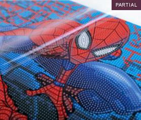 Actual product image Craft Buddy Spiderman, picture 22x40cm Crystal Art canvas
