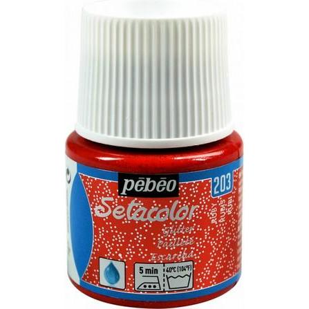 Thumbnail - Pebeo, Künstlerfarbe + Bastelfarbe, Setacolor helle Stoffe (Rubin, 45 ml)