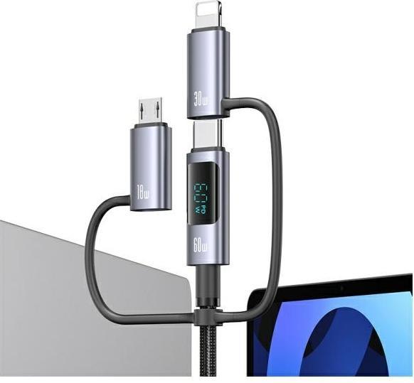 Produktbild Usams 6in1 USB Kabel (1.20 m, USB 2.0, 60 W)