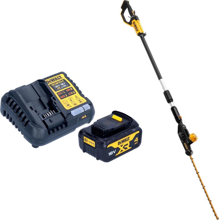 Image du produit DeWalt DCMPH 566 M1 Akku Stabheckenschere 18 V 55 cm + 1x Akku 4,0 Ah + Ladegerät (Fonctionnement sur batterie)