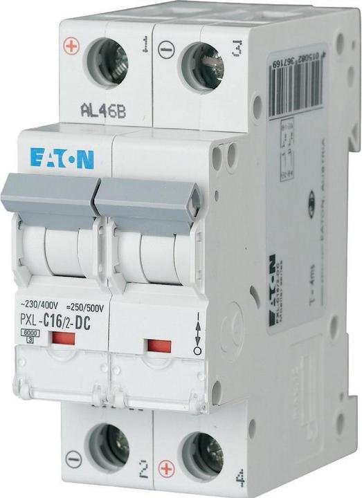 Produktbild Eaton MOE PXL-C16/2-DC LS-Schalter C-Char 16A, 2p, Allstrom