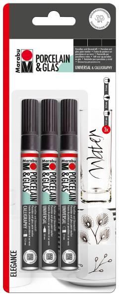 Produktbild Marabu Porzellan- und Glasmalstift Kids (Rot, Blau, Orange, Türkis, Grün, Schwarz, Violett, Gelb, 10 x)