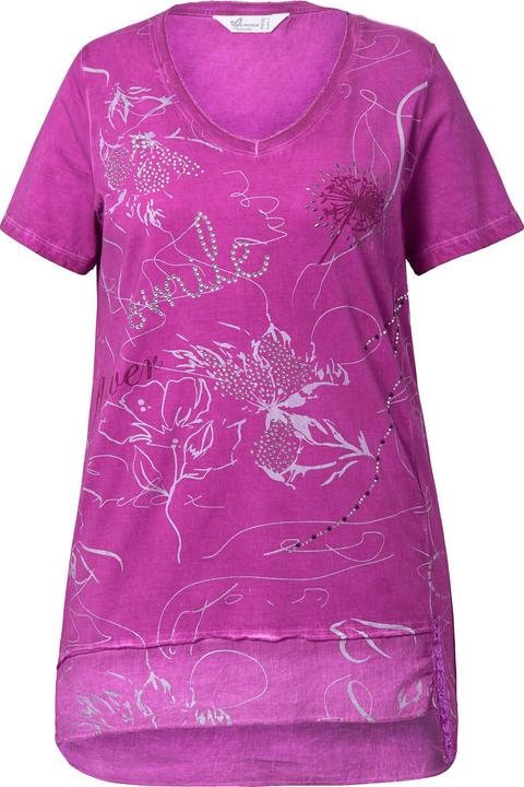 Actual product image Miamoda T-Shirt, floraler Druck, Saum hinten länger (54)