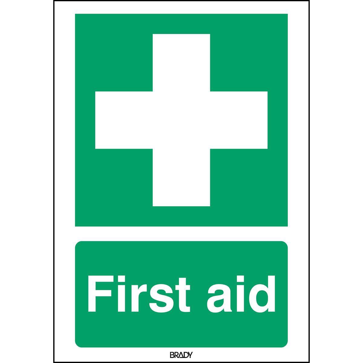 Brady, Etiketten, ISO 7010 Sign - First aid -