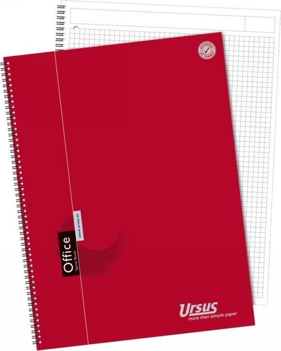 Immagine prodotto Ursus Libro a spirale (A4, Quadretti, Copertina rigida)
