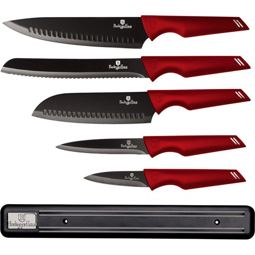 BerlingerHaus Set of 5 kitchen knives, Küchenmesser, Schwarz