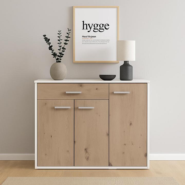 Actual product image HTI-Line Kommode Nina mit einer Schublade (88 x 30 x 70 cm)