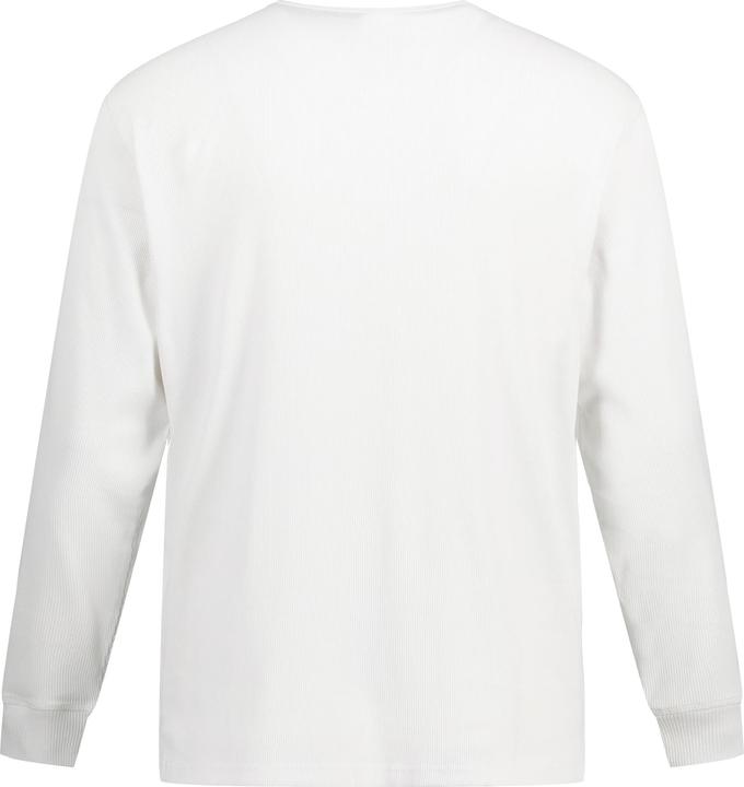 Produktbild JP1880 Henley, Langarm, Rippjersey, Rundhals, Knopfleiste (4XL)