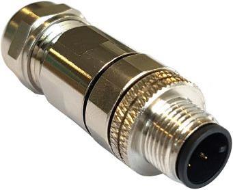 Produktbild Bulgin M12 Brass Nickel M InLine Flex Body Conn