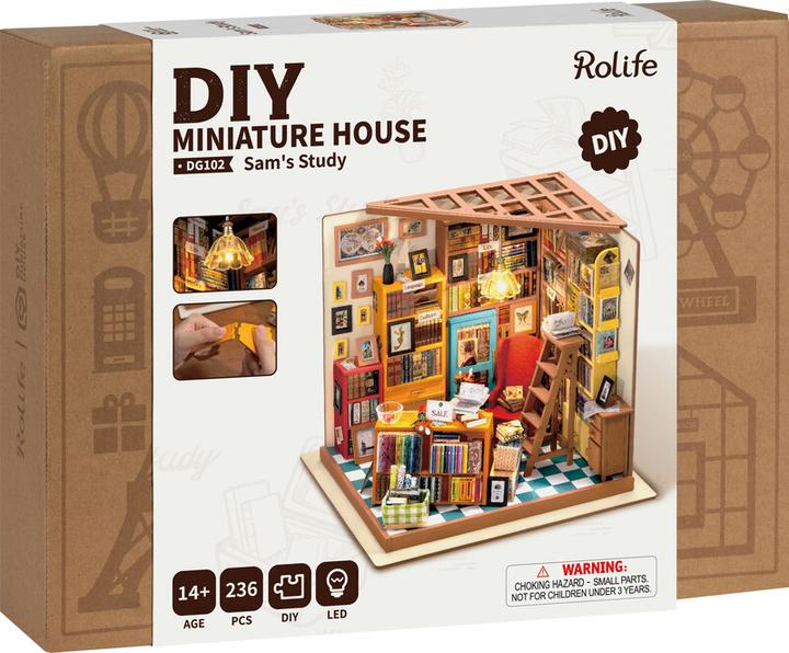 Actual product image Rolife Sam's Study - Miniature house