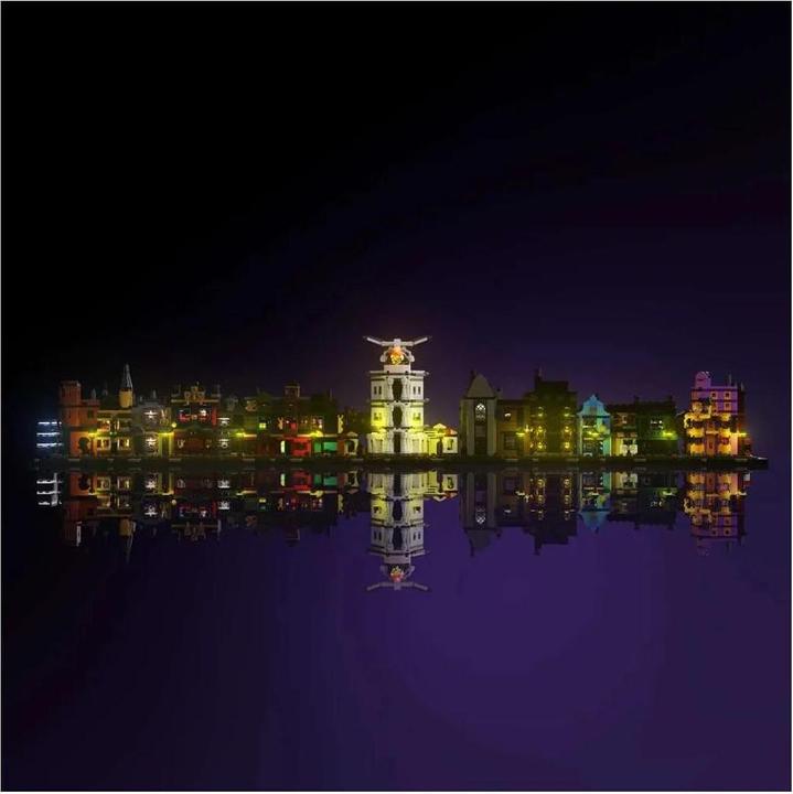 Actual product image Light my bricks LMB 2.0 LEGO® 76444# Harry Potter Diagon Alley Wizarding Shops Light Kit