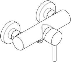 Productafbeelding Kludi Eéngreeps douchemengkraan BOZZ