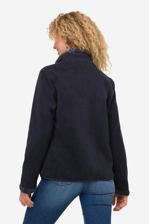 Immagine prodotto Laurasøn Wende-Jacke, Fleece- und Teddy-Seite, Stehkragen, Langarm (L)
