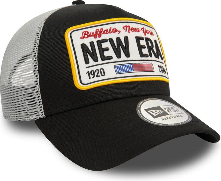 Produktbild New Era A-Frame Mesh Trucker Cap - BRAND PLATE