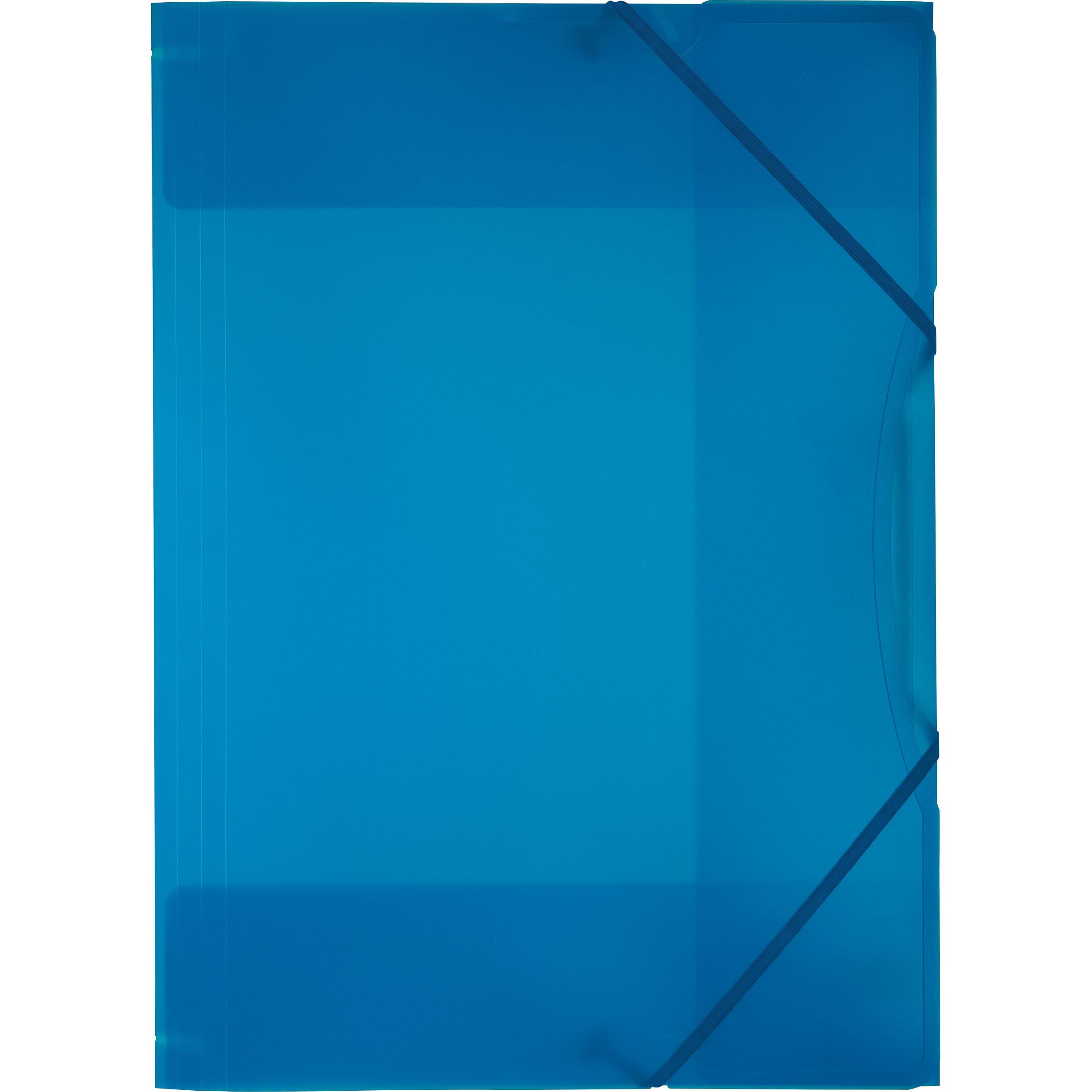 Folia, Busta portadocumenti, Cartella elastica A3 transp. blu (A3, 1 x)
