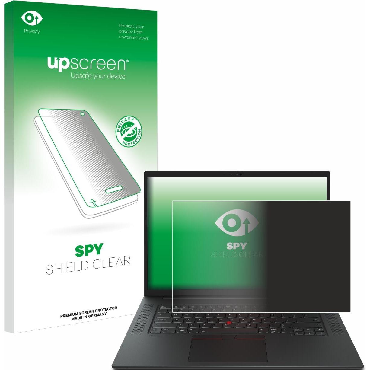 upscreen Spy Shield Blickschutzfolie (16", 16 : 10), Notebook Schutzfolie
