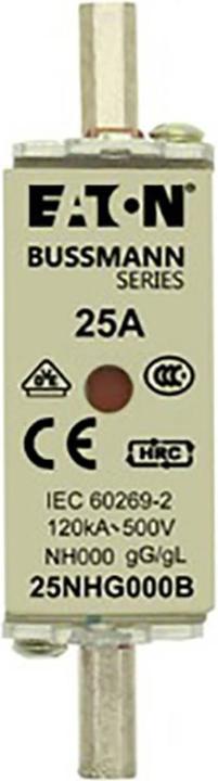 Eaton 25NHG000B NH-zekering met mechanische zekeringindicator Zekeringgrootte (25 A)