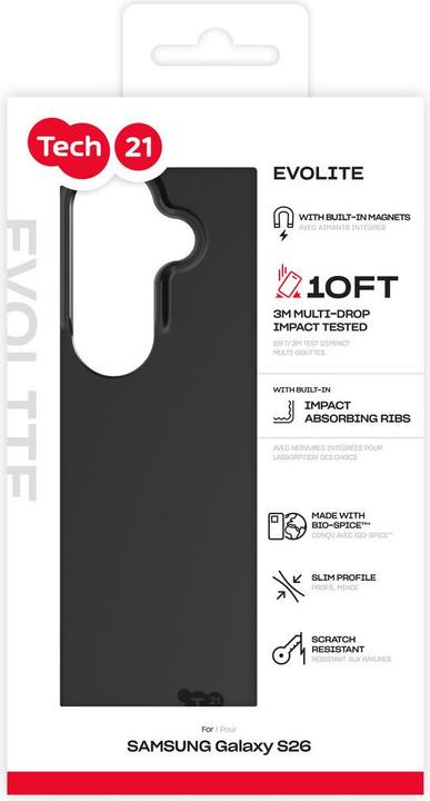 Productafbeelding tech21 Samsung Galaxy S26 EvoLite Magnet Black (Samsung Galaxy S26)