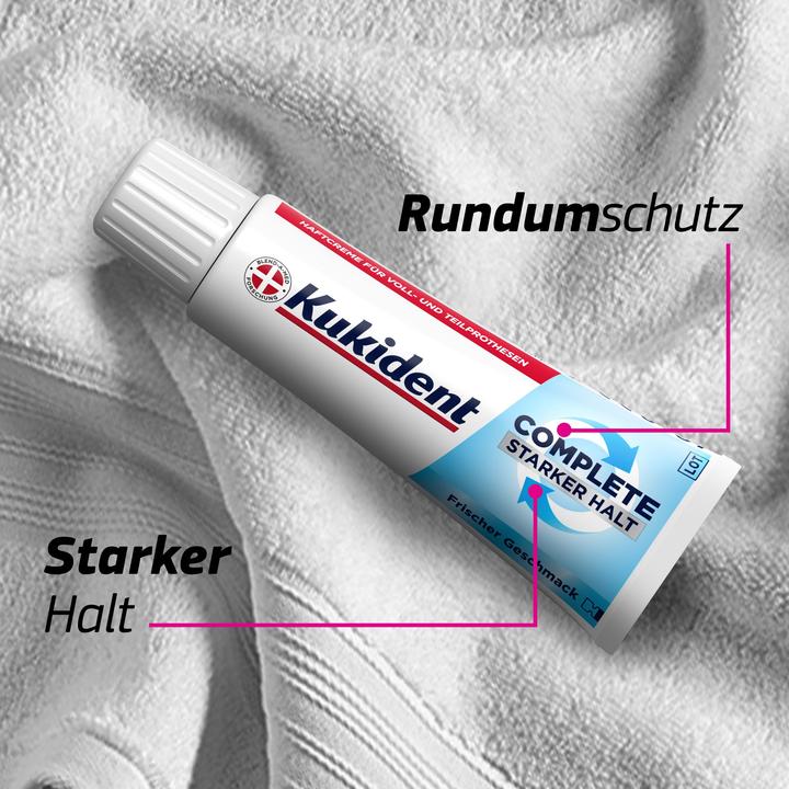 Immagine prodotto Kukident Haftcreme Complete Frischer Geschmack 70g Haftcreme (70 ml)