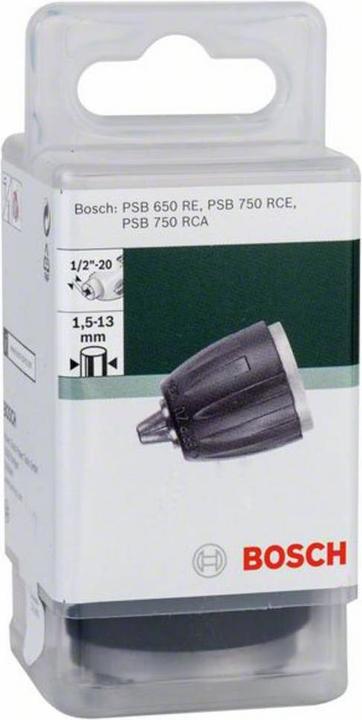 Produktbild Bosch Zubehör Schnellspannbohrfutter, D: 1,5 bis 13 mm, A: 1/2 bis 20, passend zu PSB 650
