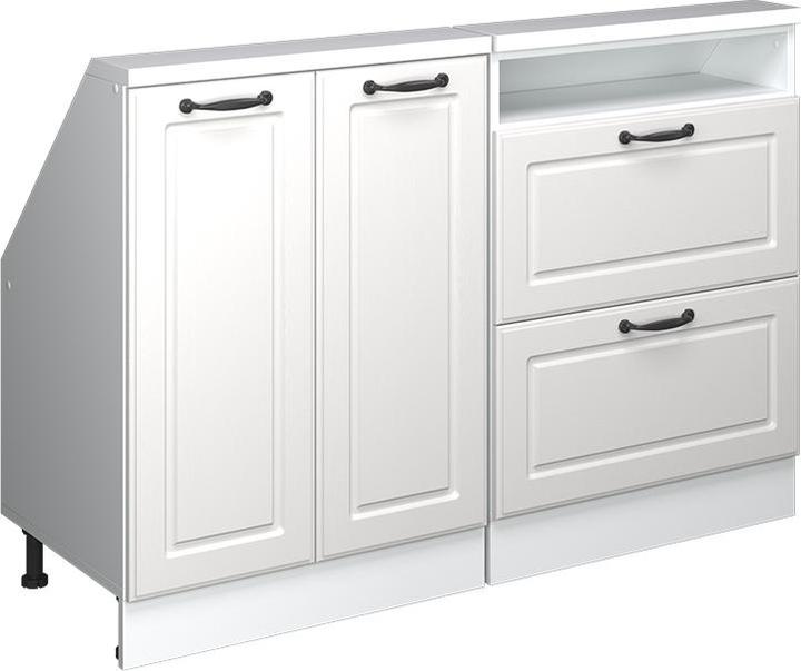 Produktbild Vicco Dachschrägenschrank Rion, Weiss/Weiss Landhaus, 2er Set (120 x 46 x 81.60 cm)