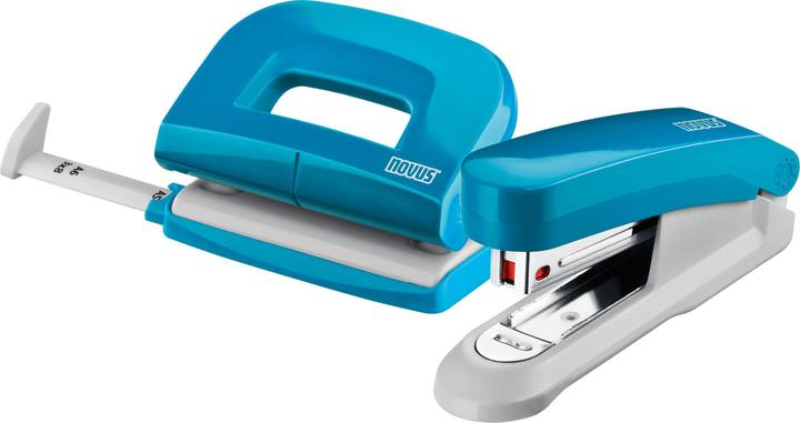 Actual product image Novus Punch and stapler set petrol (15 Sheets)
