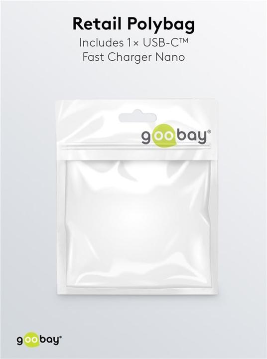 Immagine prodotto Goobay Caricabatterie Rapido USB-C Nano con tecnologia GaN (30 W)