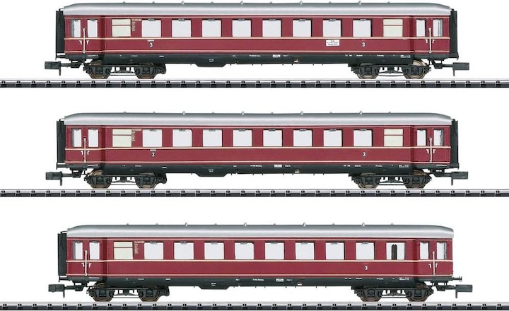 Actual product image MiniTrix T15405 DB passenger car set of 3 / The red Bamberger/ part 1 part 1 (Track N)