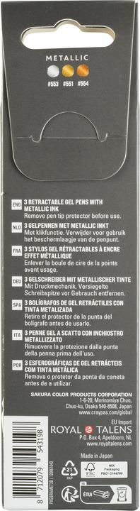 Immagine prodotto Sakura Roller Gelly Clicker (Argento, Oro, Rame, 3x)