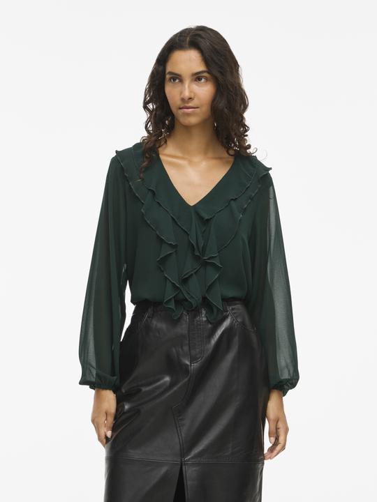 Immagine prodotto Vila VIANE Gerüschtes Oberteil mit langen Ärmeln (40)