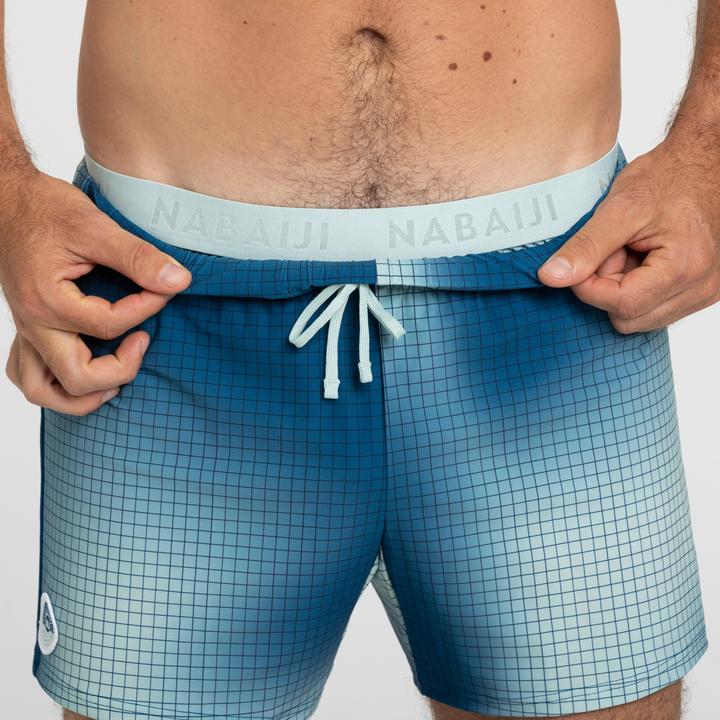 Immagine prodotto Nabaiji Pantaloncini da bagno corti da uomo - 100 Camo blu (44)